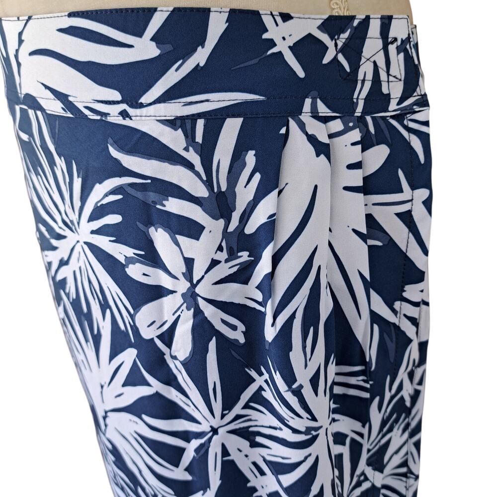 NEW RIPSKIRT Hawaii Wrap Skirt Length 3 Medium Navy Tropical Palms Travel Beach - Picture 10 of 10